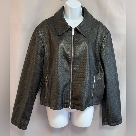 Bagatelle NYC  Faux Leather ‎ Jacket Black Women’s Size XL - Picture 1 of 10